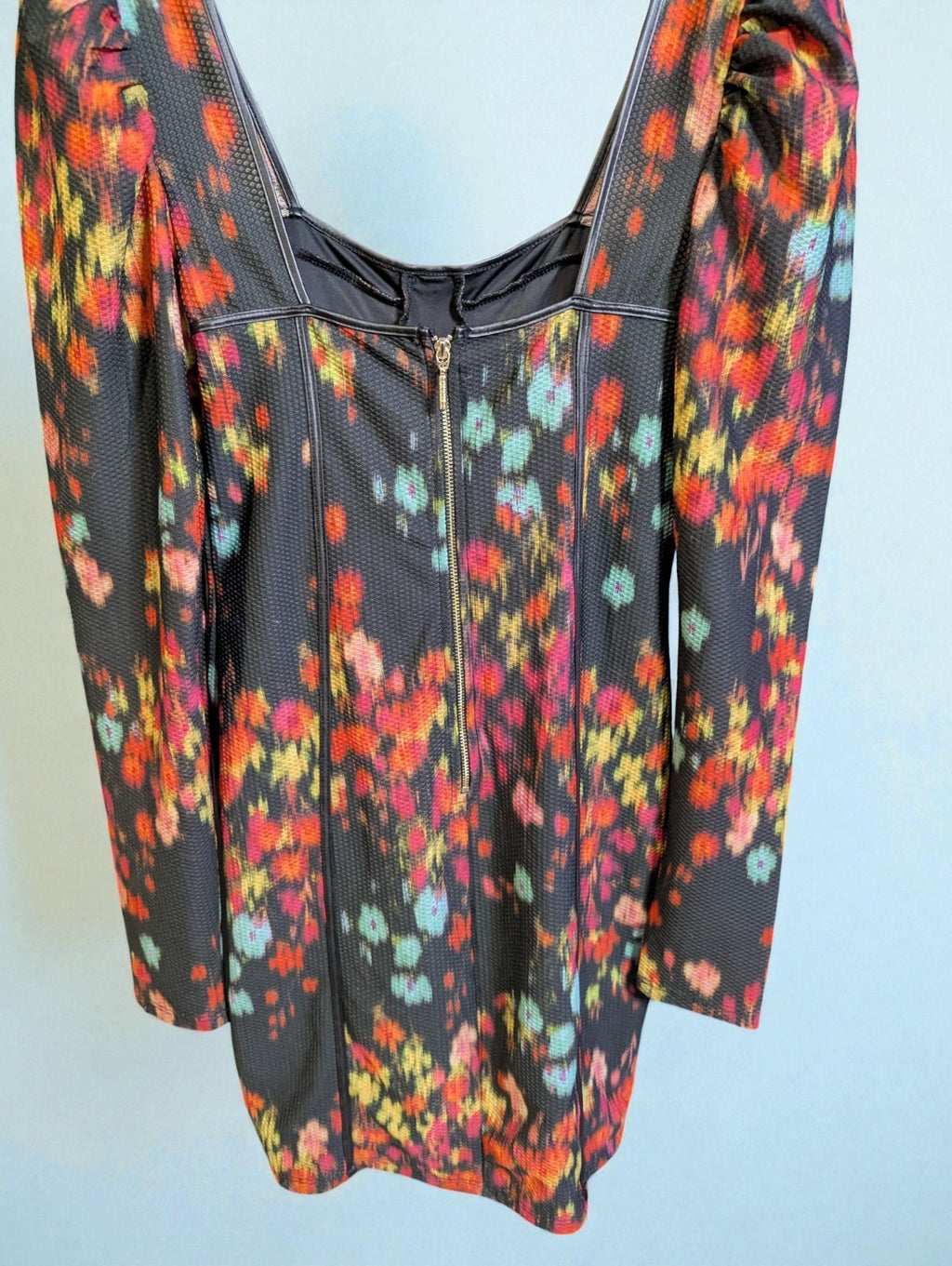 Guess Blurred Floral Print Bustier Minidress, Size M