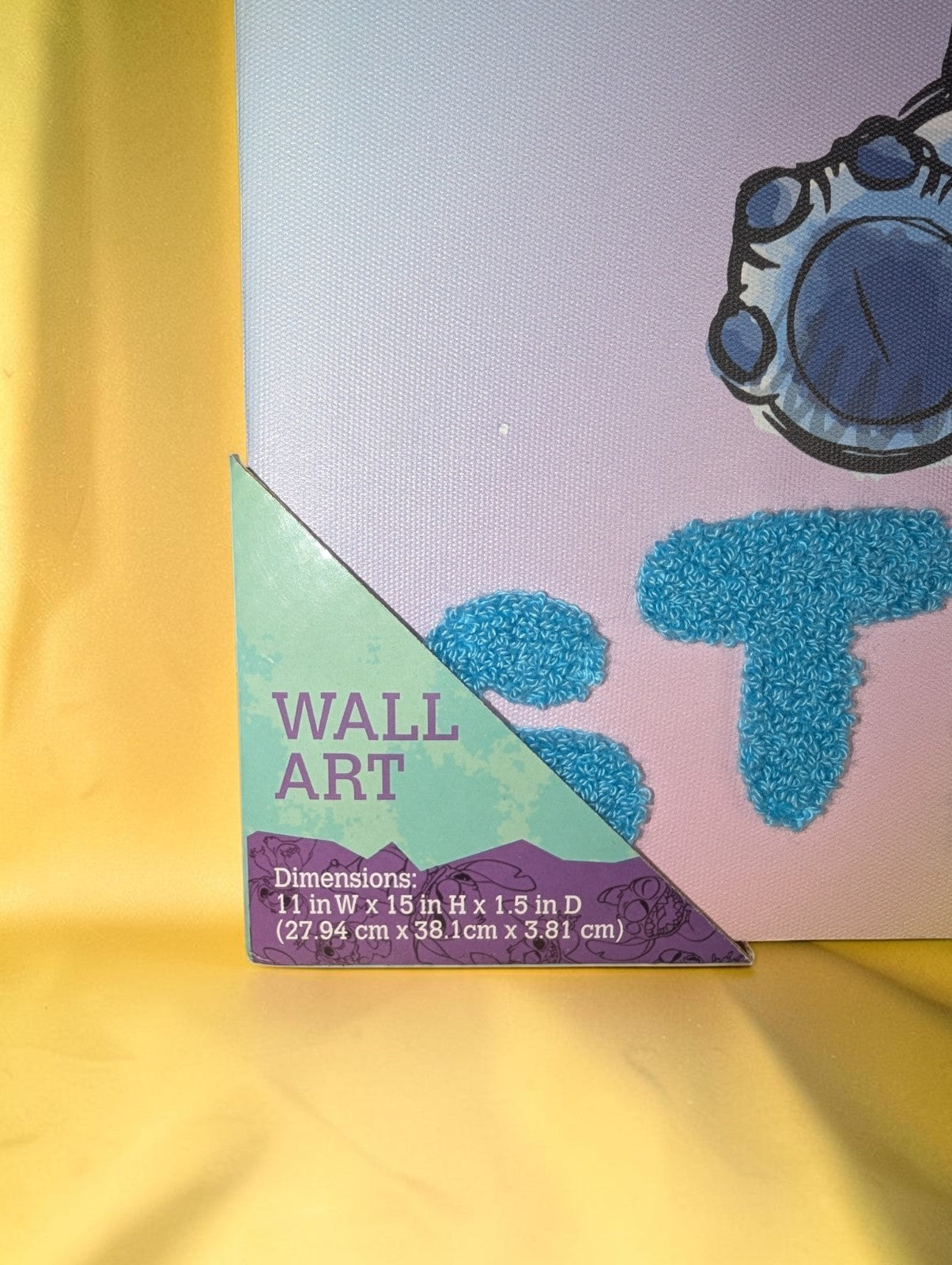 Disney Lilo & Stitch 2 Piece Wall Art and Throw Blanket Set, New