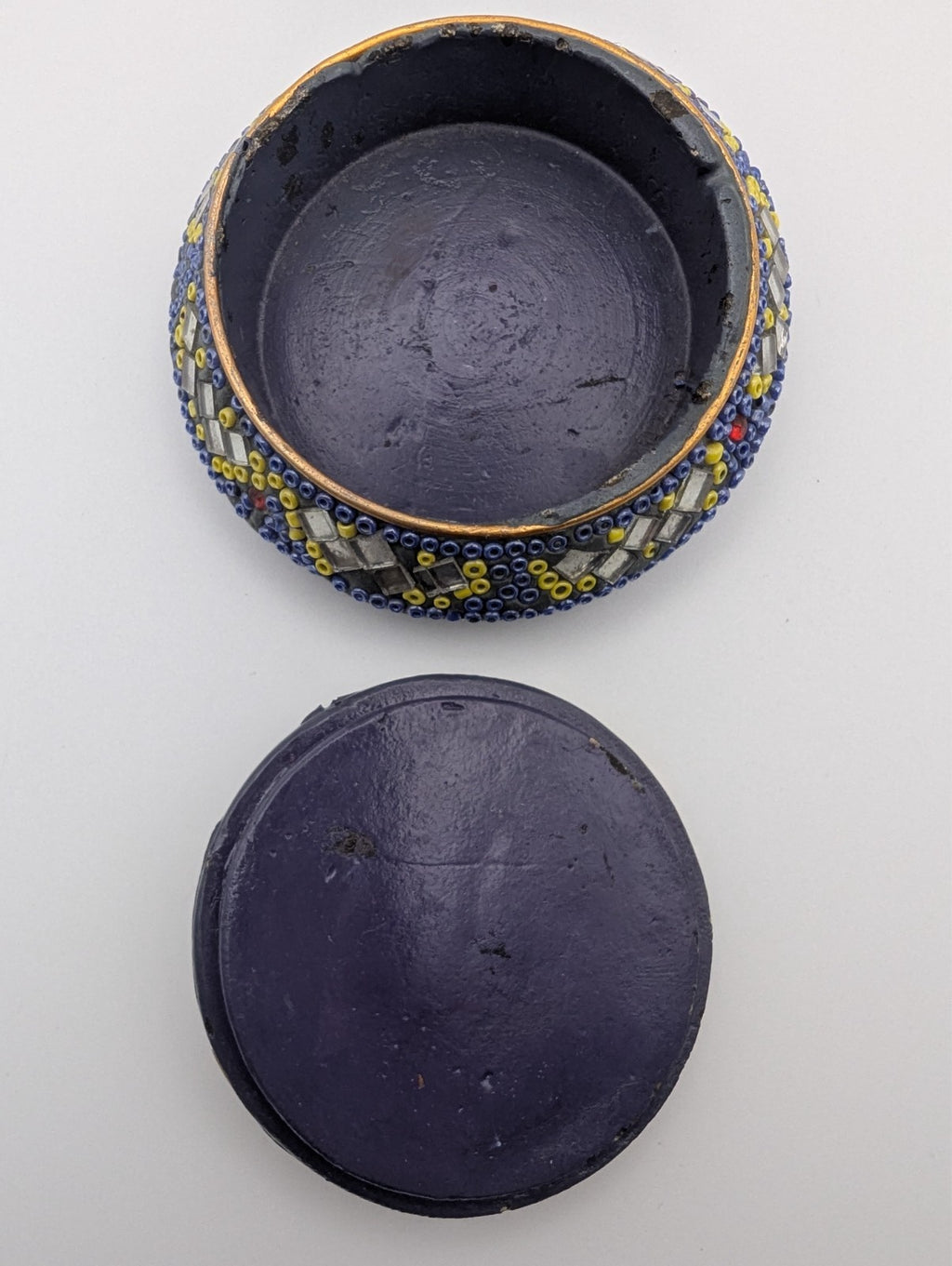 Beaded Trinket/Jewelry Boxes Set of 2