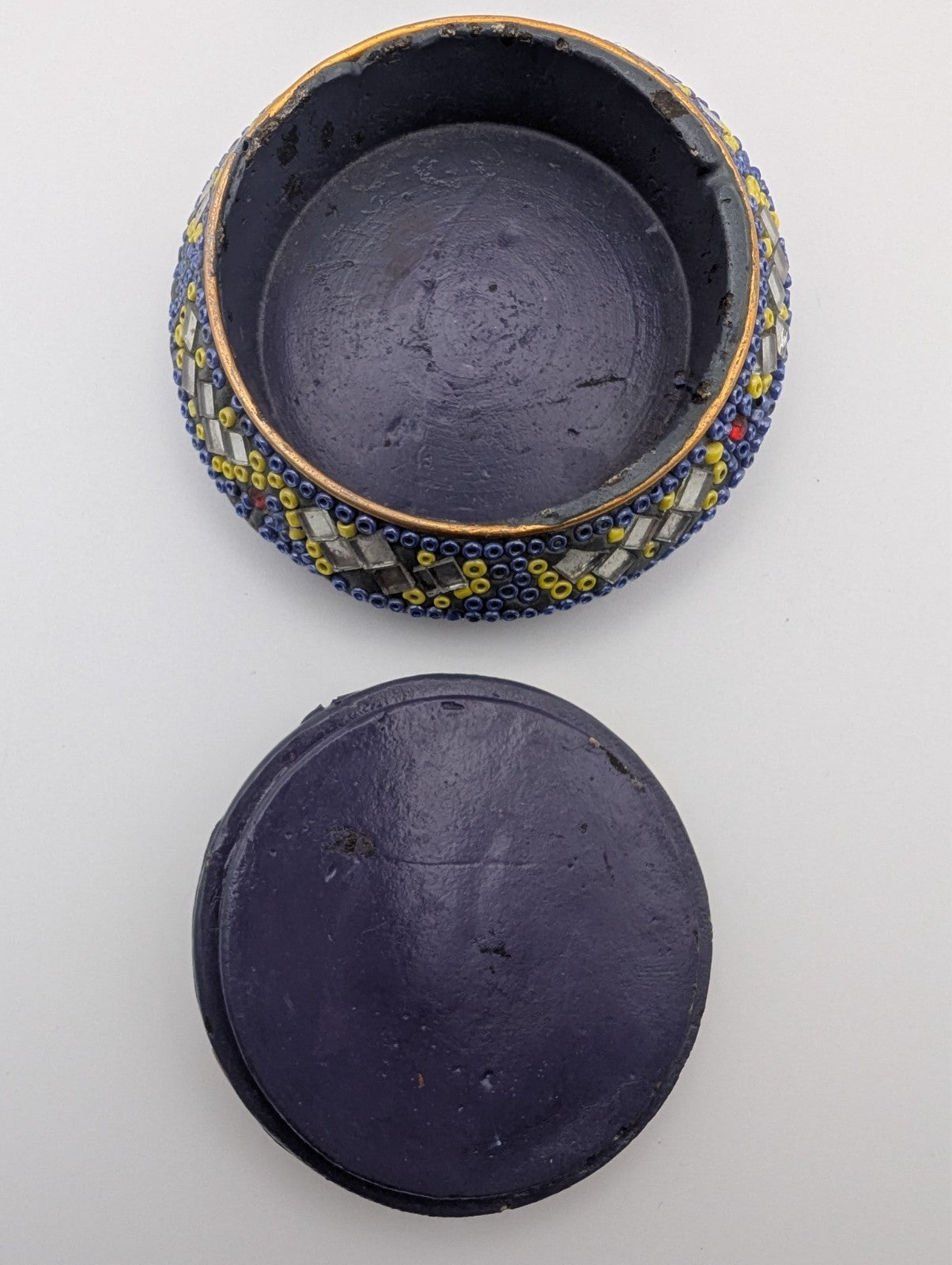 Beaded Trinket/Jewelry Boxes Set of 2