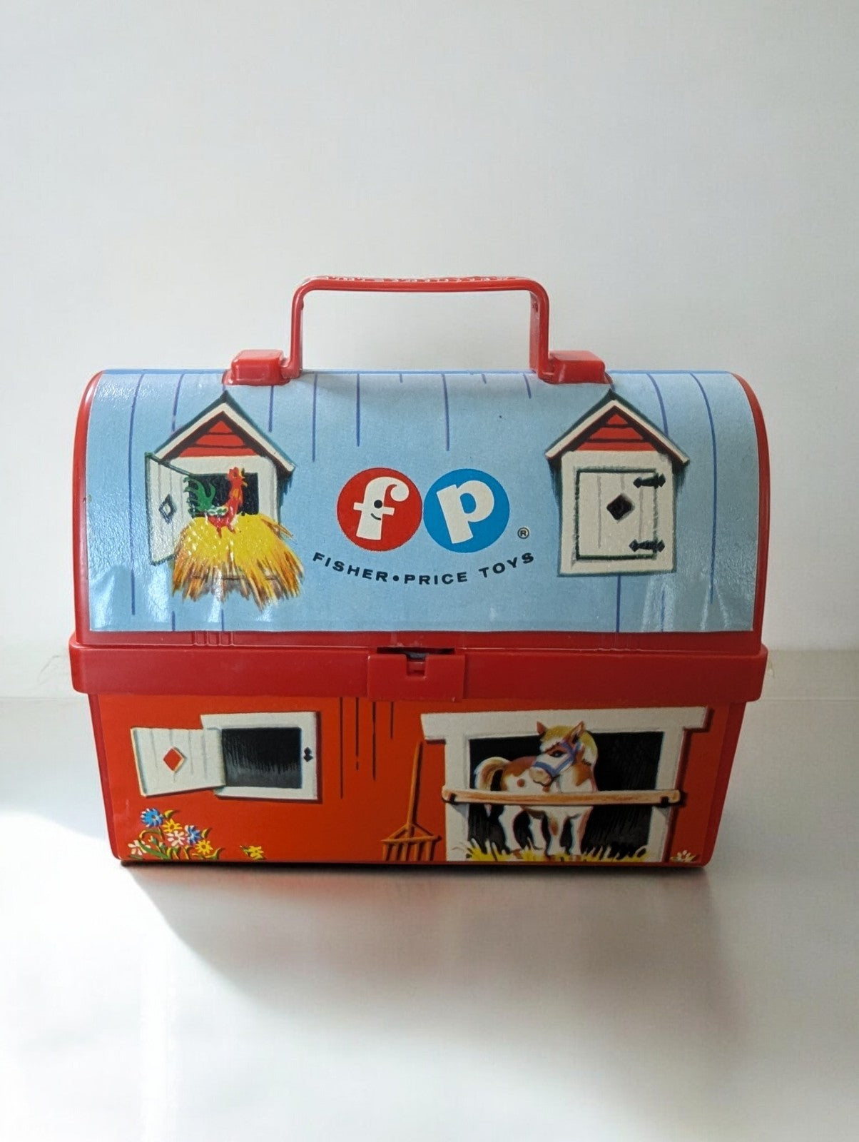 Vintage 1960s Fisher Price Toy Lot of 3- Jalopy, Lunch Box, Two Tune TV
