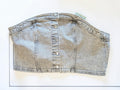 H&M Divided Gray Denim Corset Top NWT, Size Large