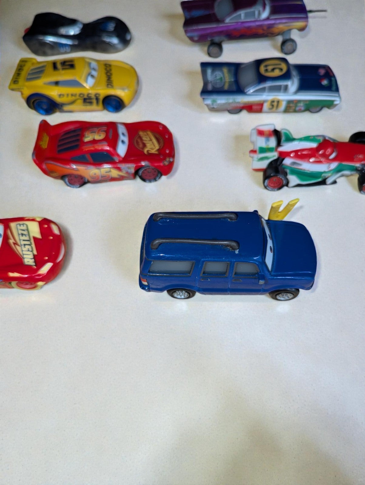 Collection of Disney Pixar Cars Die-Cast Vehicles 1:55 Scale, Lot of 13