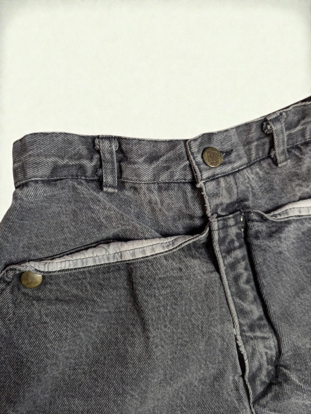 Y2K Guess Denim Women's Cargo Jeans Utility Pockets Grey, Size 2