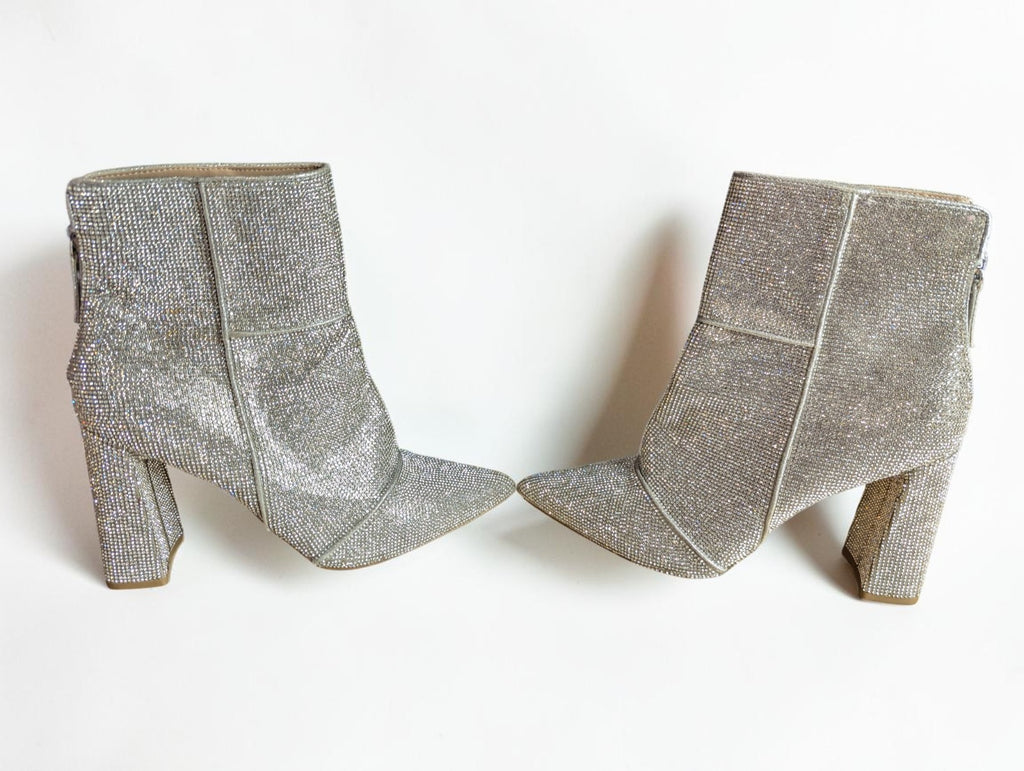 Steve Madden Women's Noticed-R Rhinestone Ankle Booties, Size 10