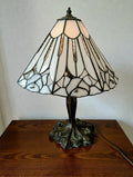 John Morgan and Sons Lamp, Art Nouveau/Tiffany-Style Floral Motif, Works 18"