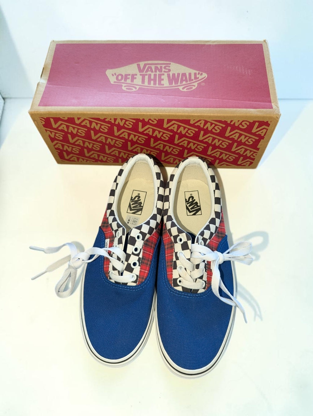 Vans Era Skate Shoes Plaid Checkerboard Colorway, Youth Size 5.5