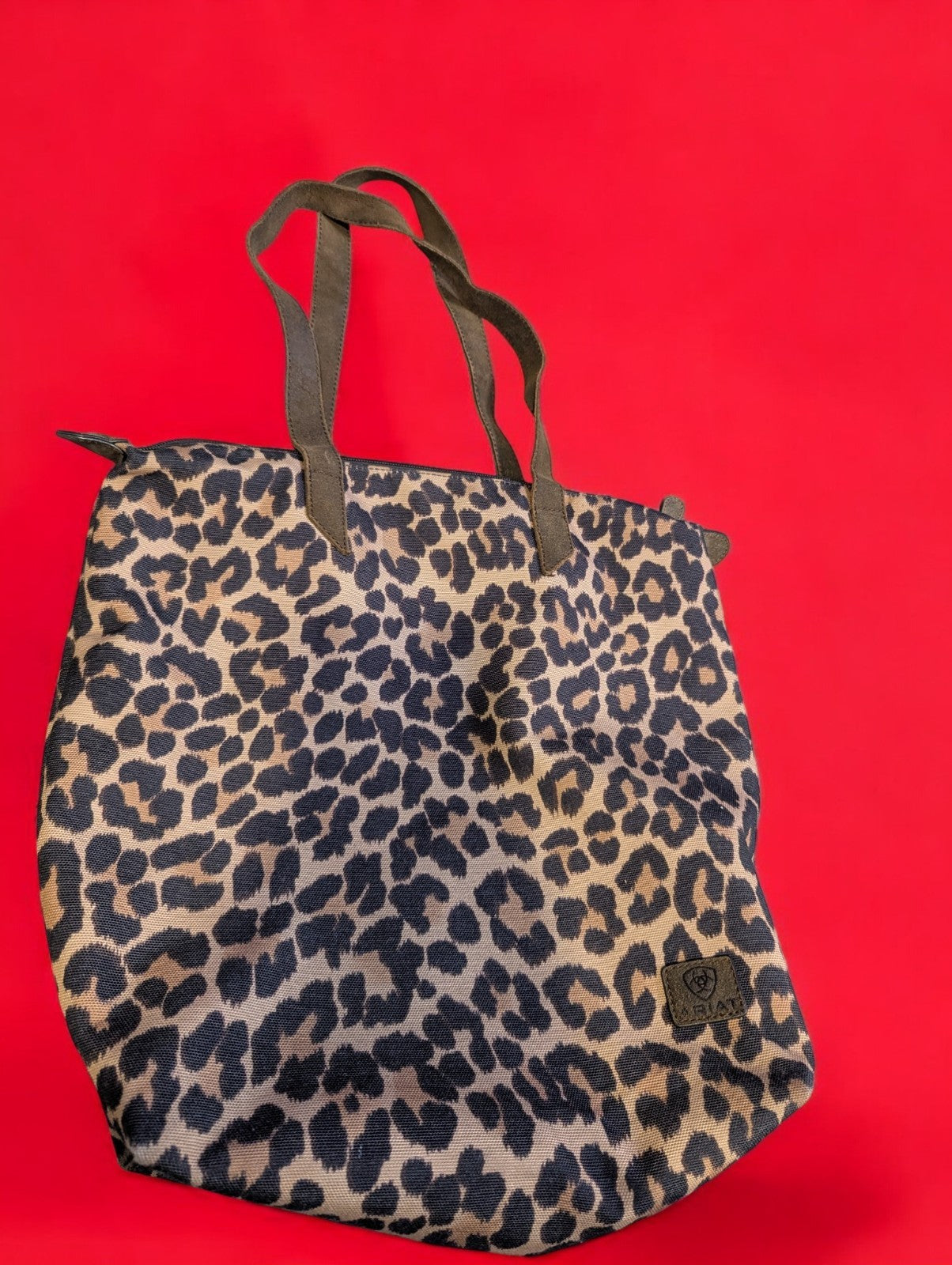 Ariat Leopard Print Nylon Tote Bag