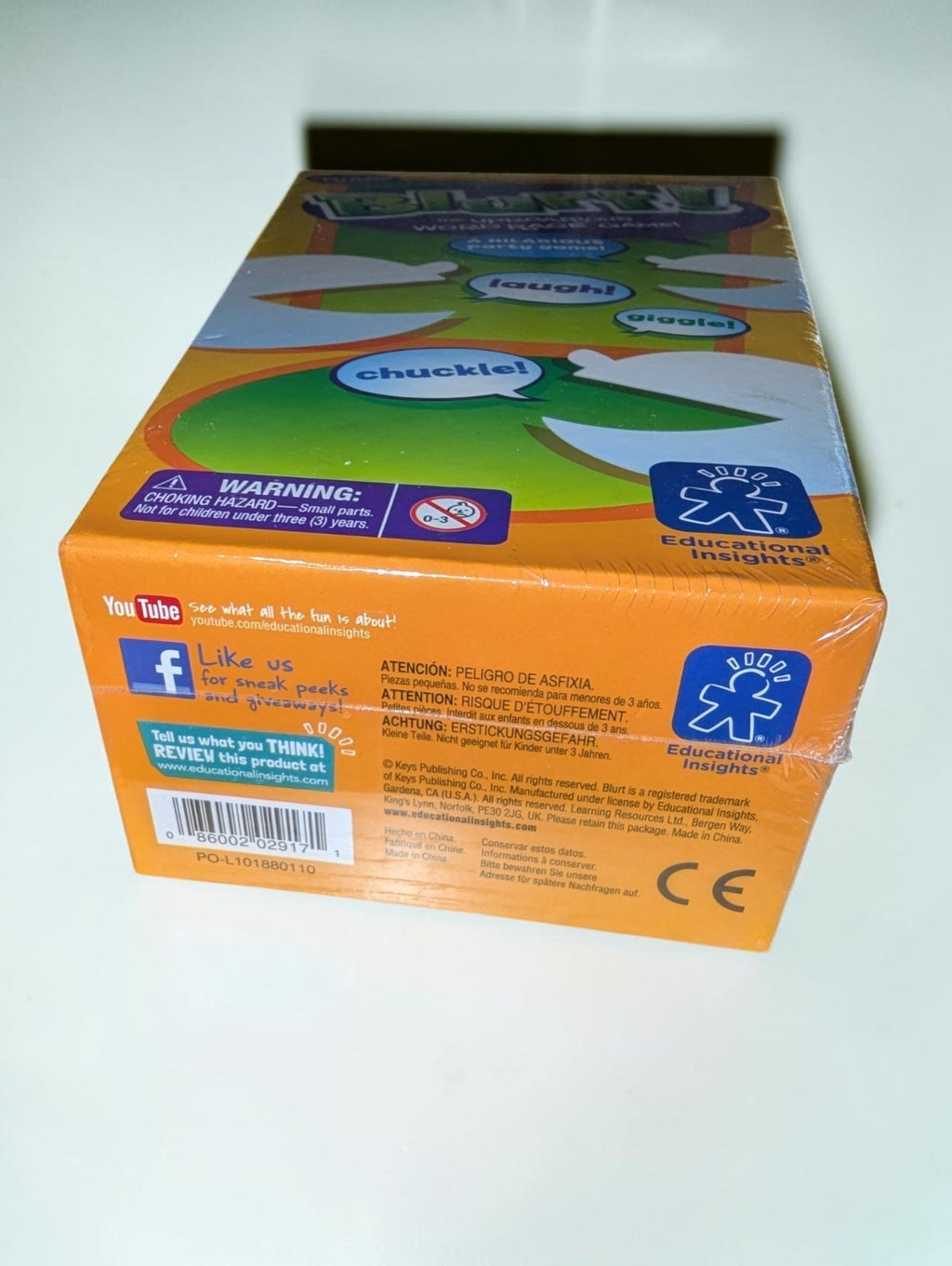 Educational Insights Blurt! Word Race Game, NIB