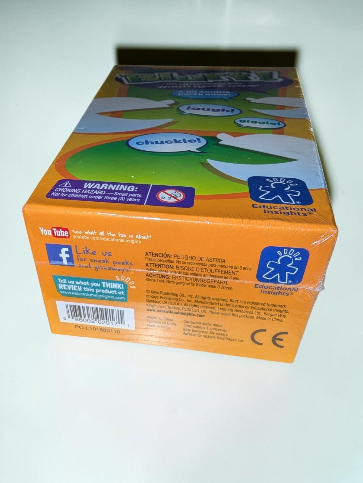 Educational Insights Blurt! Word Race Game, NIB