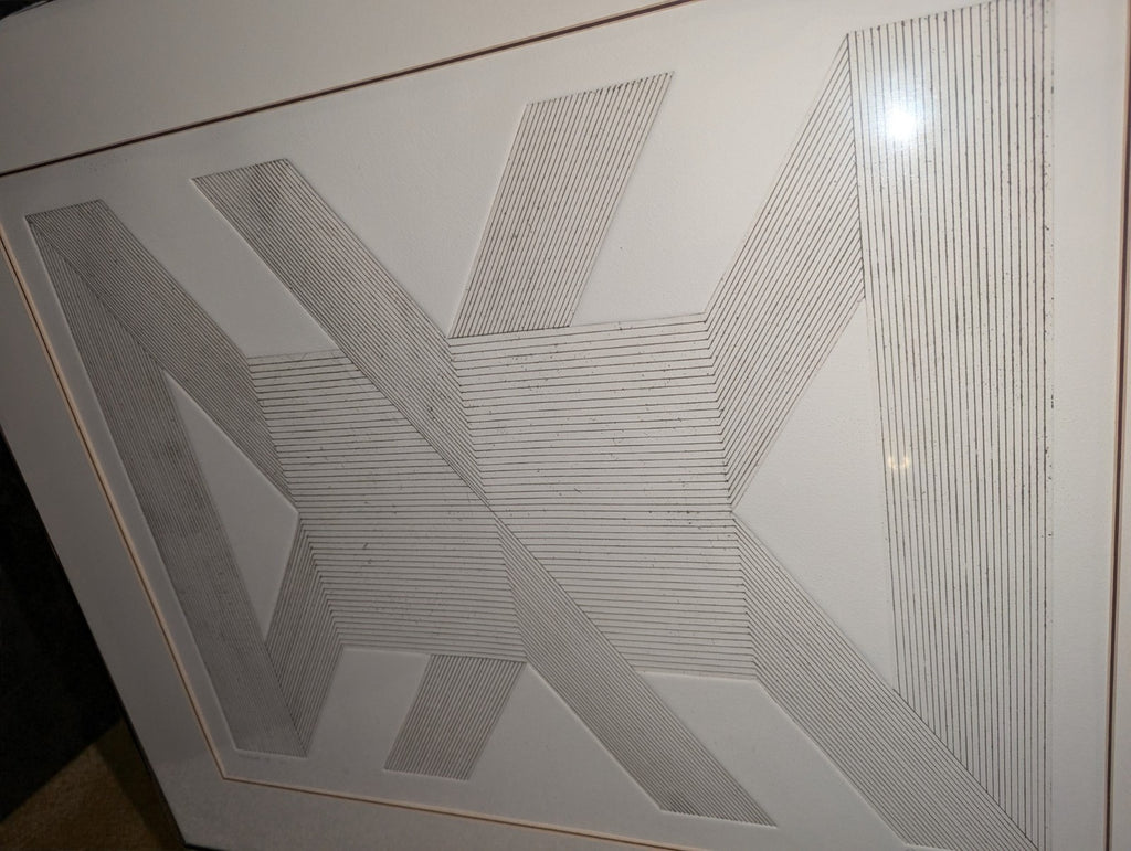 Bong Tae Kim 13/25 Hurum III W. Textured Lithograph Framed Artwork 29"x27.5"