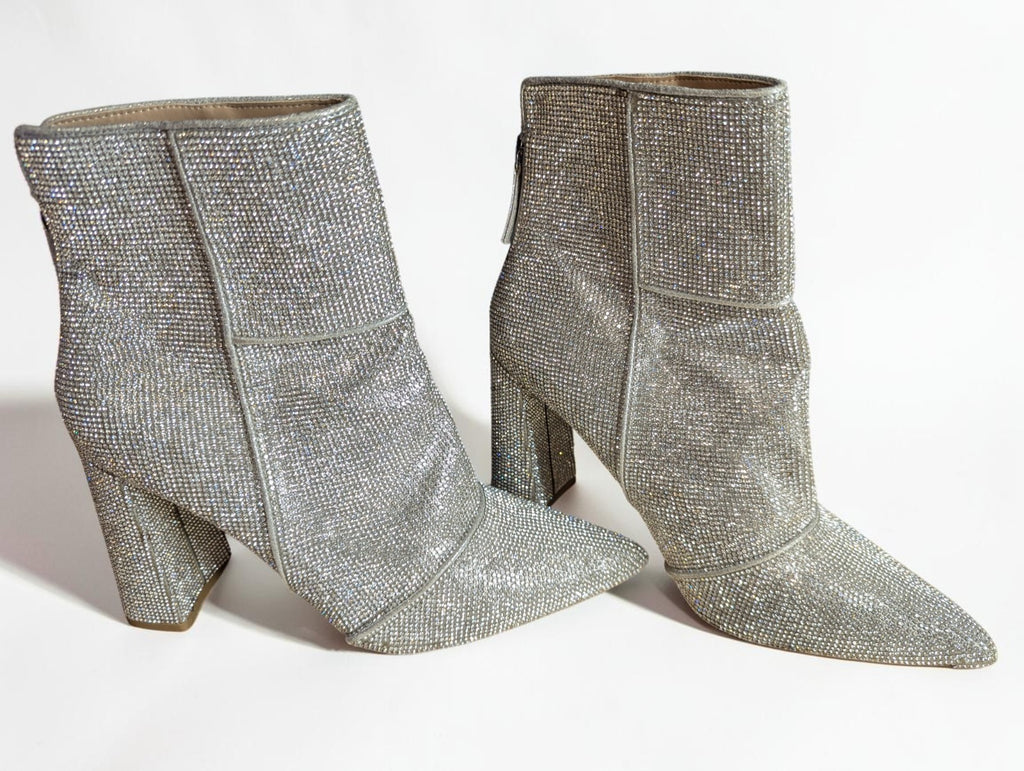 Steve Madden Women's Noticed-R Rhinestone Ankle Booties, Size 10