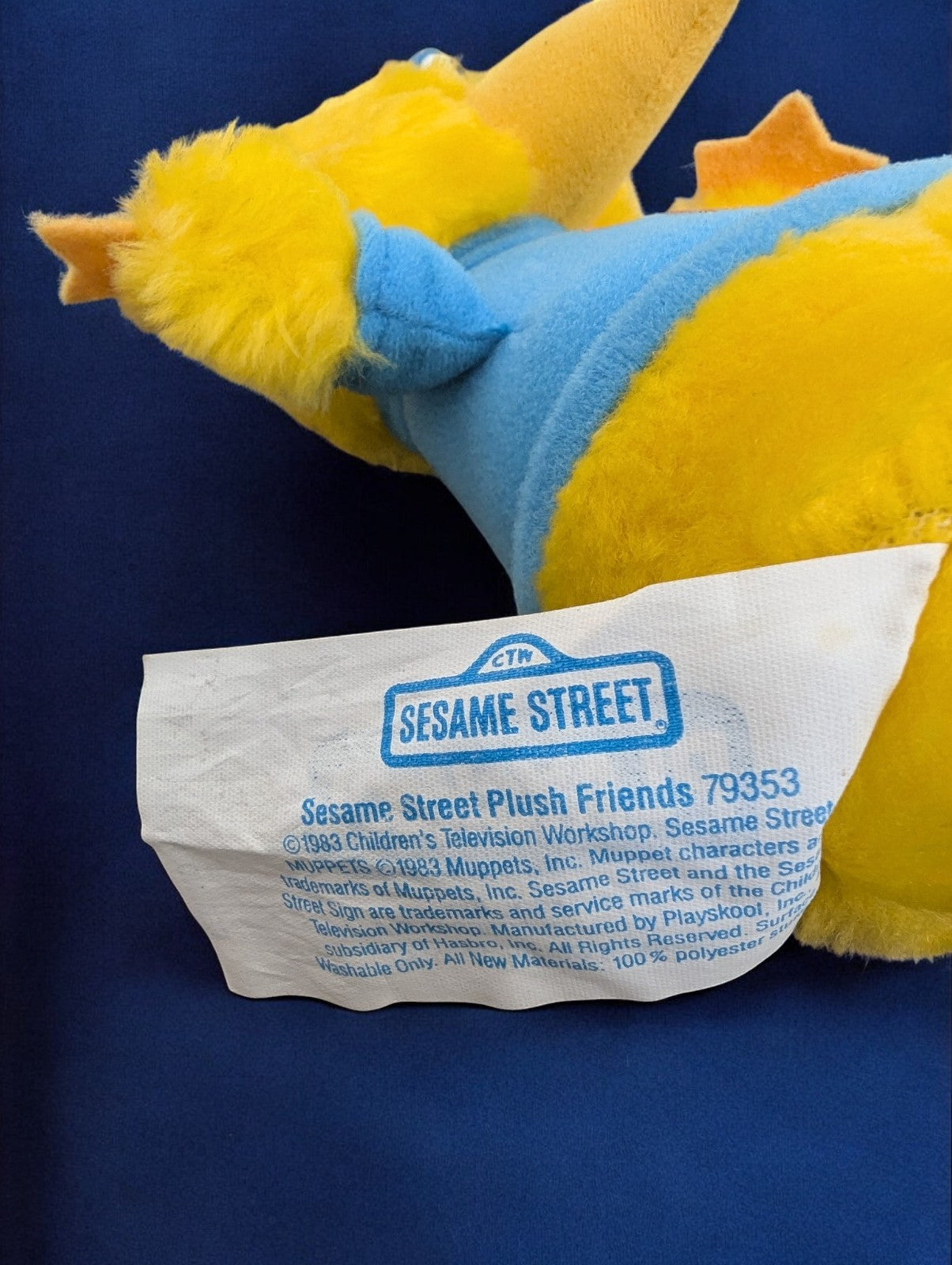 Vintage 1980s Playskool Sesame Street Toys (2)-Big Bird & Poppin' Pals