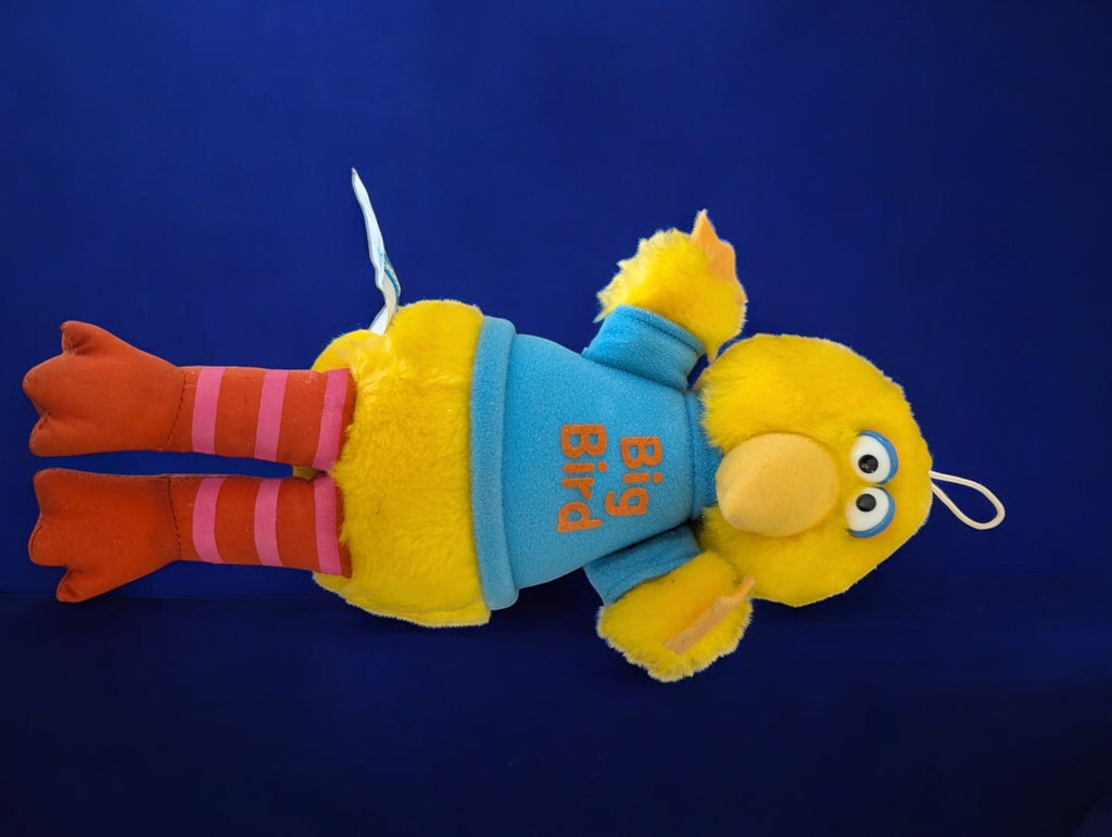Vintage 1980s Playskool Sesame Street Toys (2)-Big Bird & Poppin' Pals