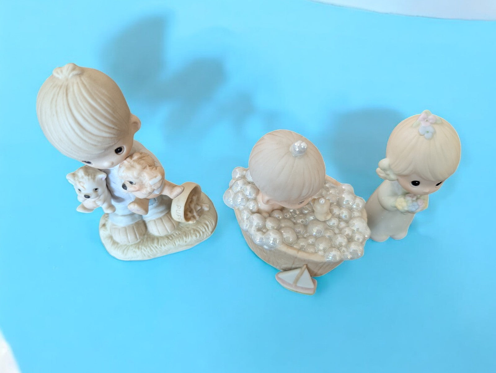 Vintage 1980s Precious Moments Figurines- Lot of 3, No boxes included