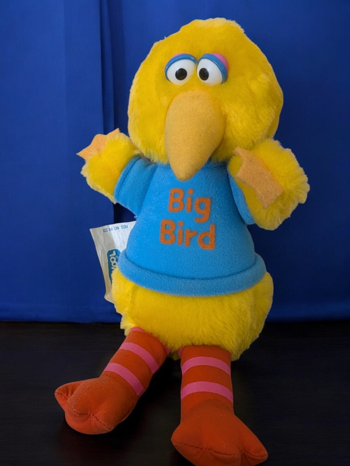 Vintage 1980s Playskool Sesame Street Toys (2)-Big Bird & Poppin' Pals