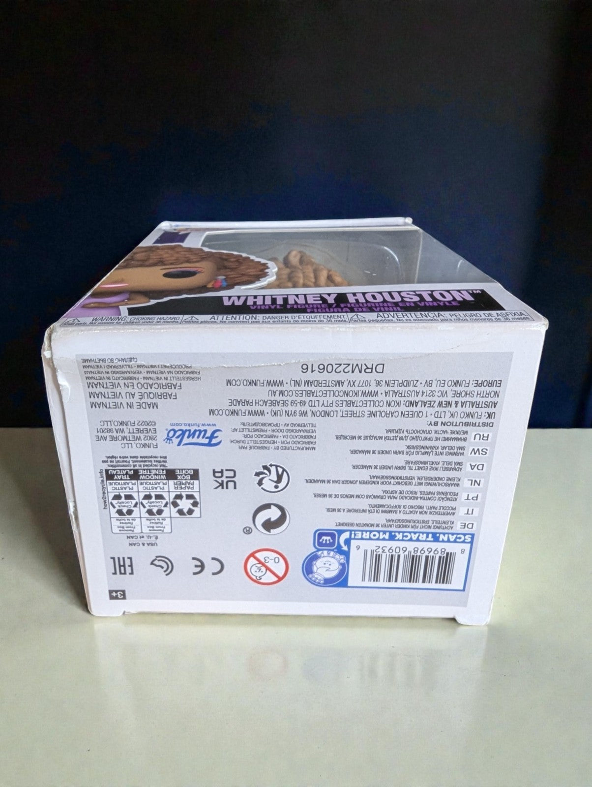 Funko Pop Whitney Houston #73, New in Box, Imperfect Box