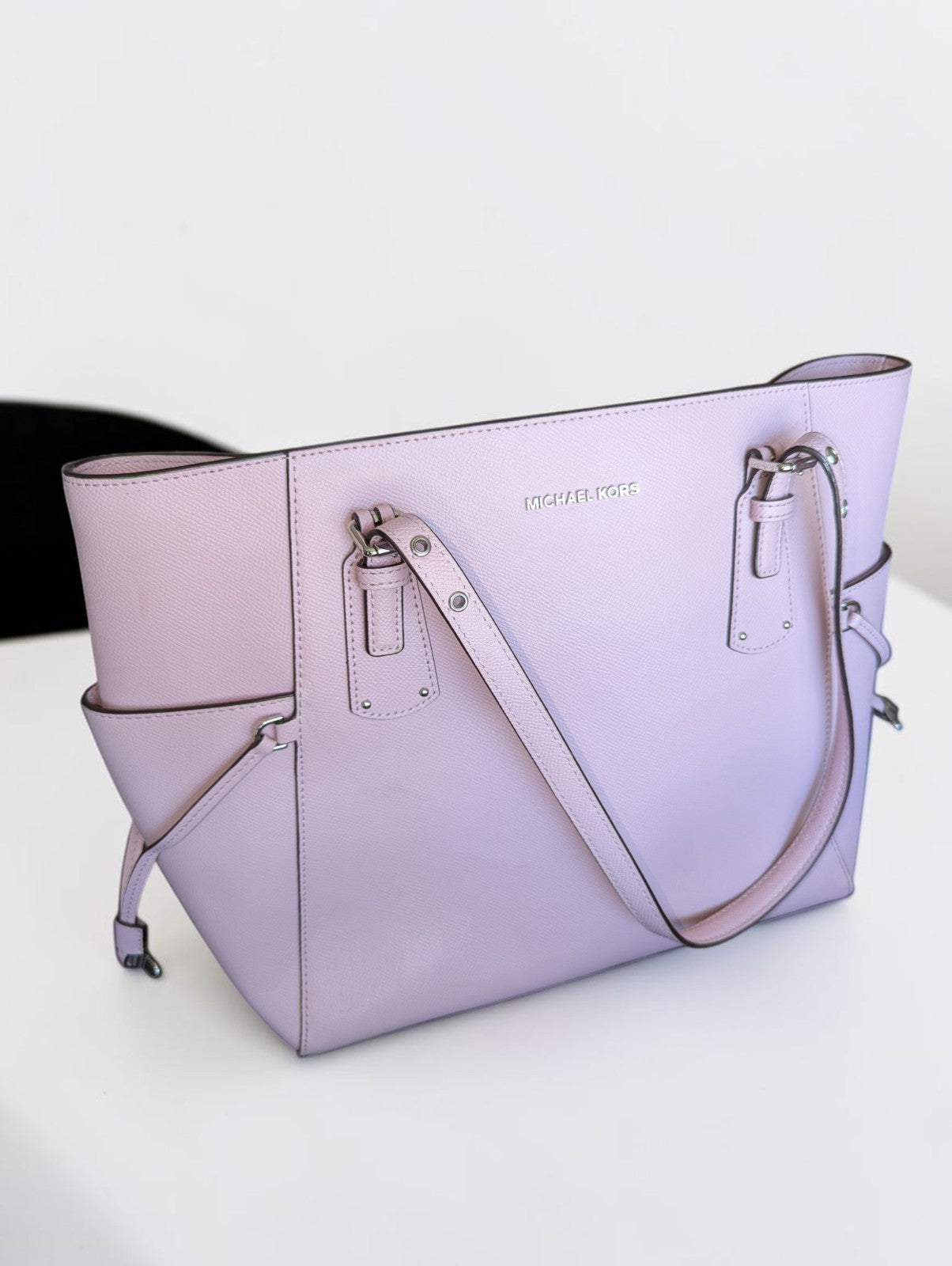 Michael Kors Voyager Large Saffiano Leather Tote, Powder Blush Pink