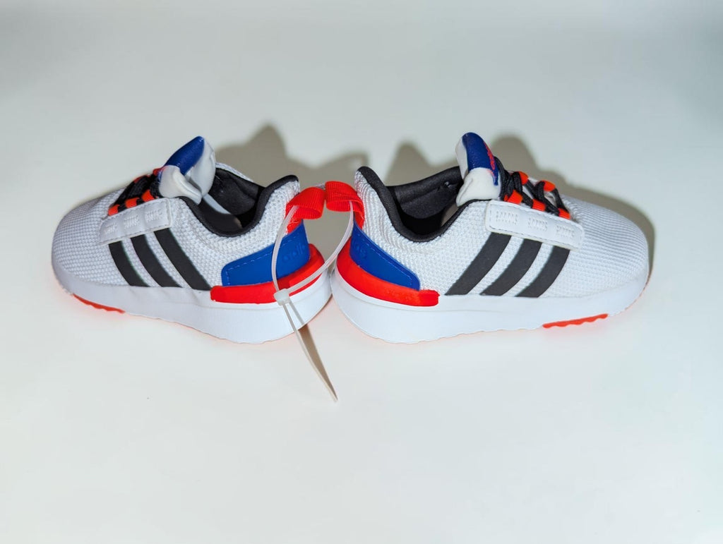 White Adidas Racer Toddler/Little Kids Shoes, Size 8K