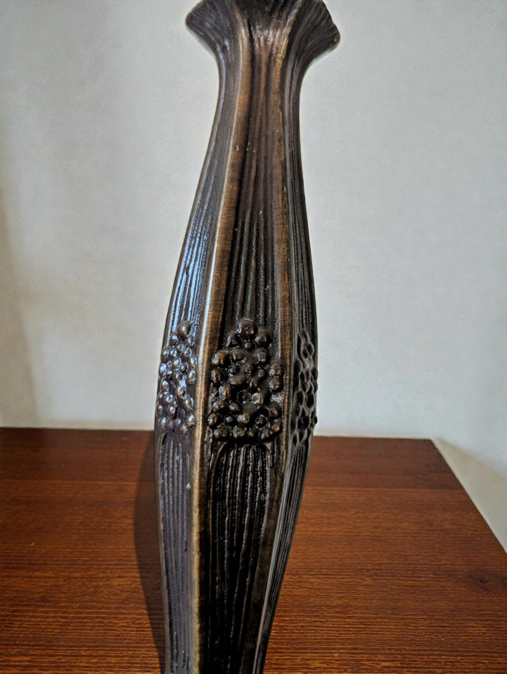 John Morgan and Sons Lamp, Art Nouveau/Tiffany-Style Floral Motif, Works 18"