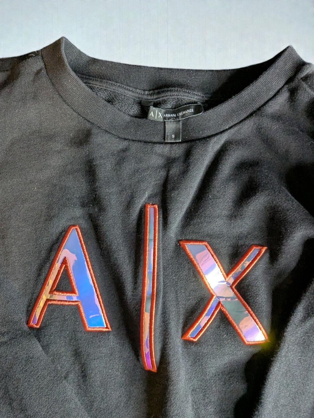 A|X Armani Exchange Women's Crew Neck Sweatshirt and Pants Tracksuit Set, Small