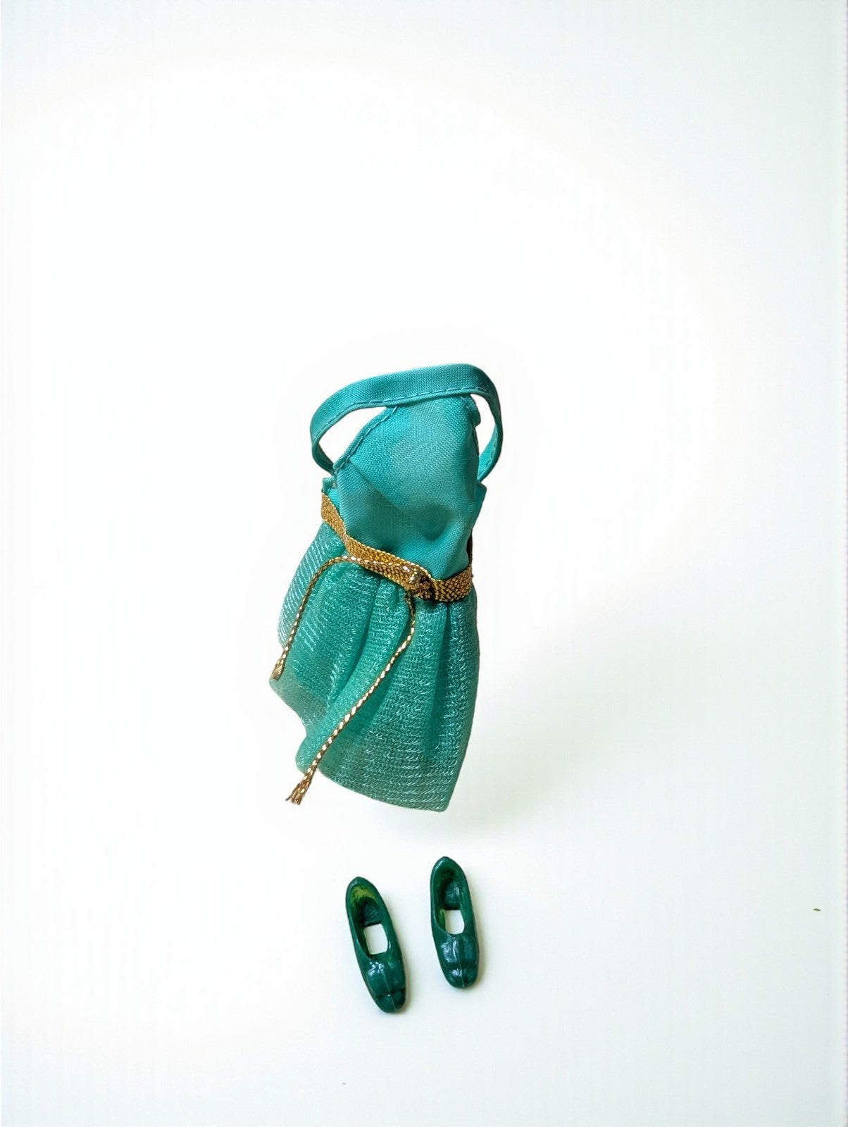 Vintage Dawn #8113 Green Fling Doll Outfit, Includes shoes