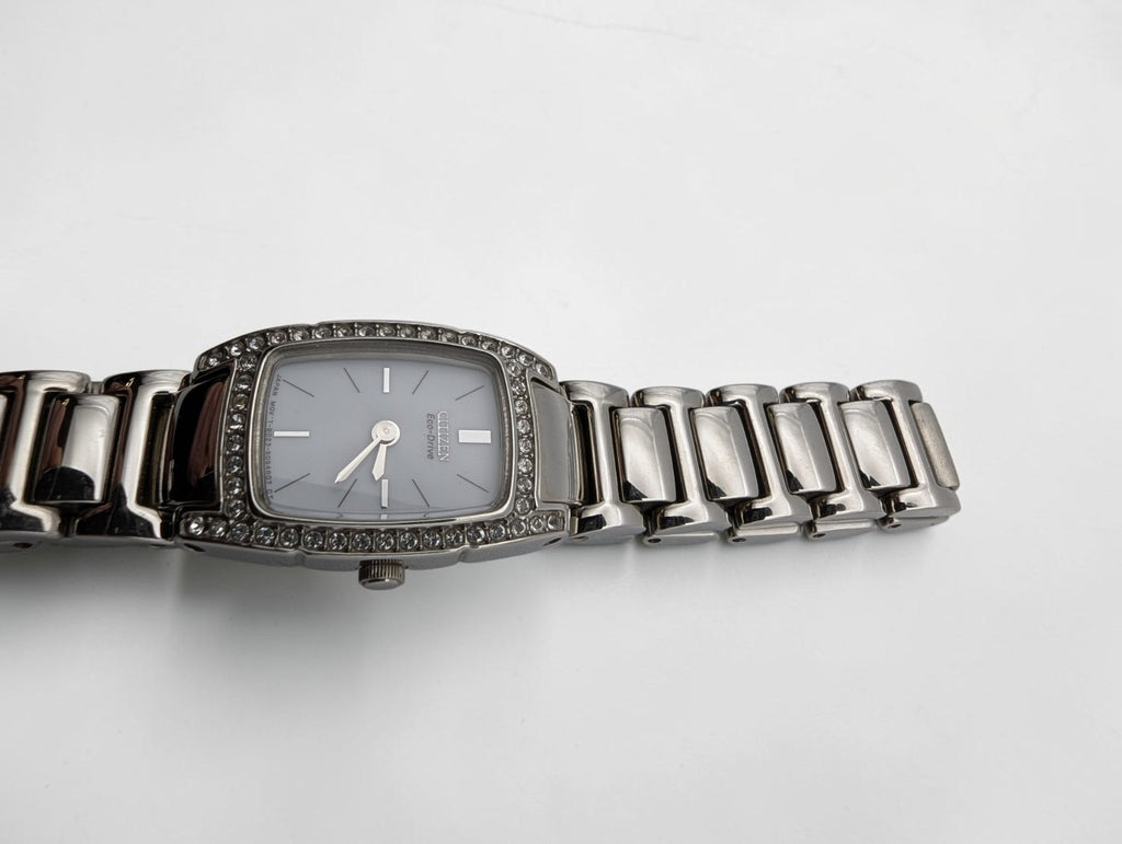 Citizen Women's Eco-Drive Silhouette Crystal Watch and Bracelet Set, Works