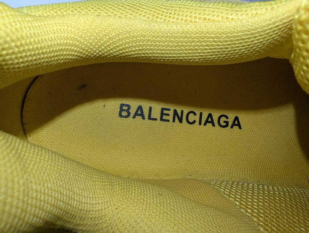 Yellow Balenciaga Triple S Chunky Men's Sneakers Clear Sole, Size 44, No Box