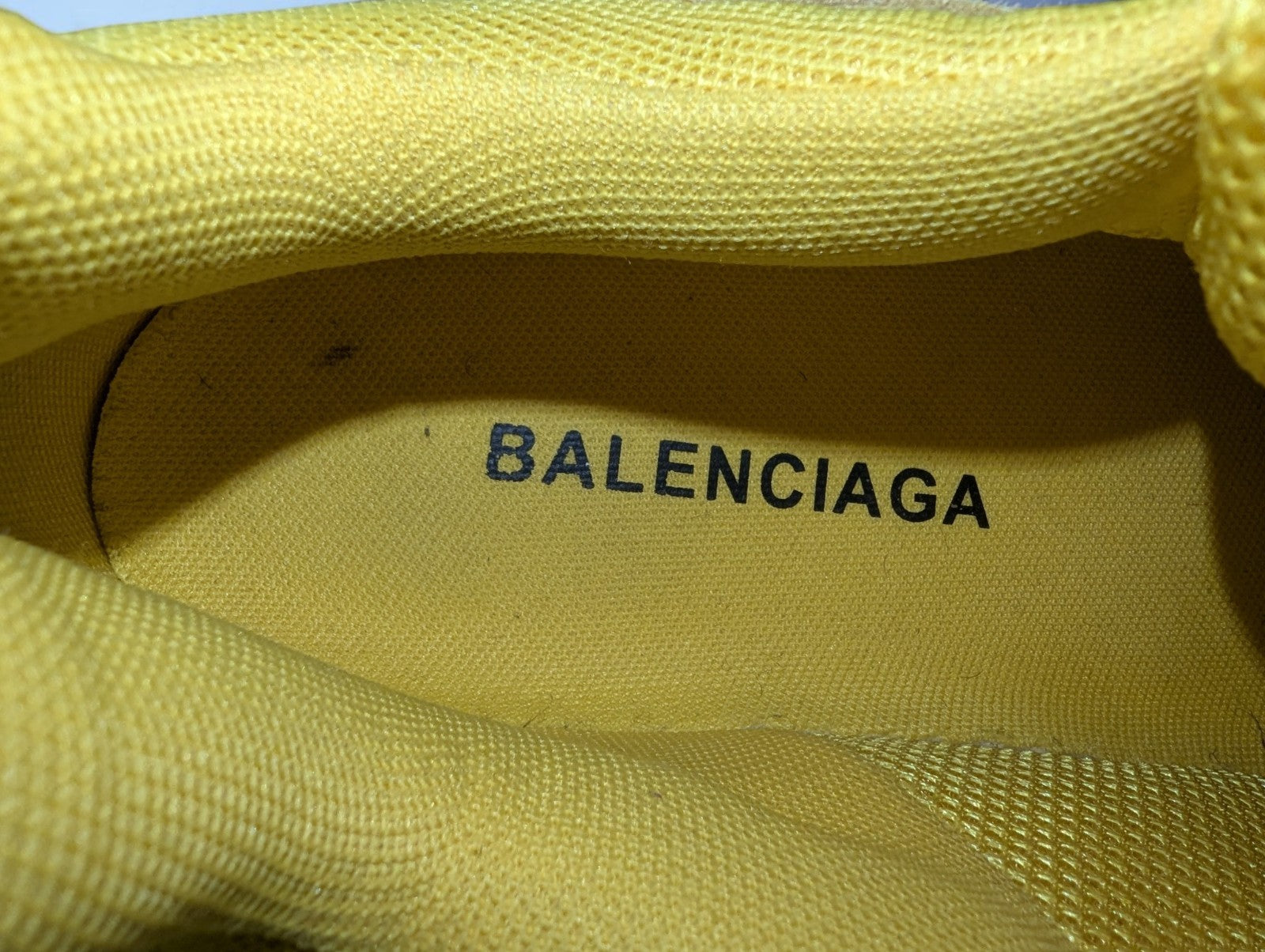 Yellow Balenciaga Triple S Chunky Men's Sneakers Clear Sole, Size 44, No Box