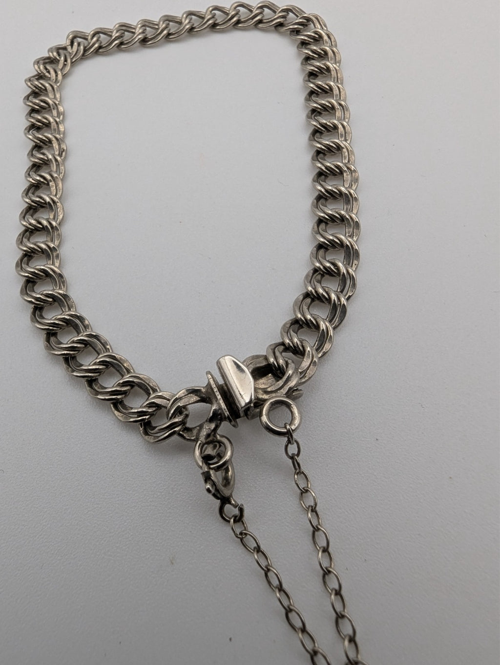 James Avery Sterling Silver Double Curb Charm Bracelet, 7"