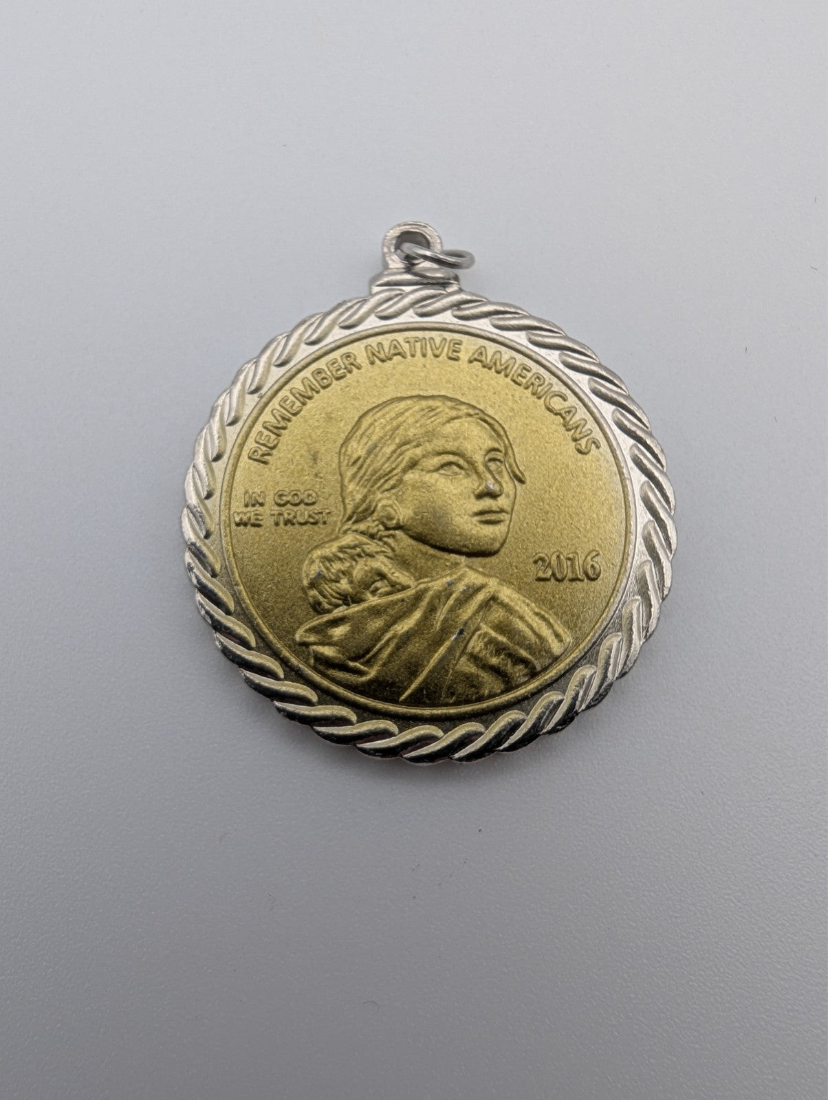 2016 Remember Native Americans Coin Pendant