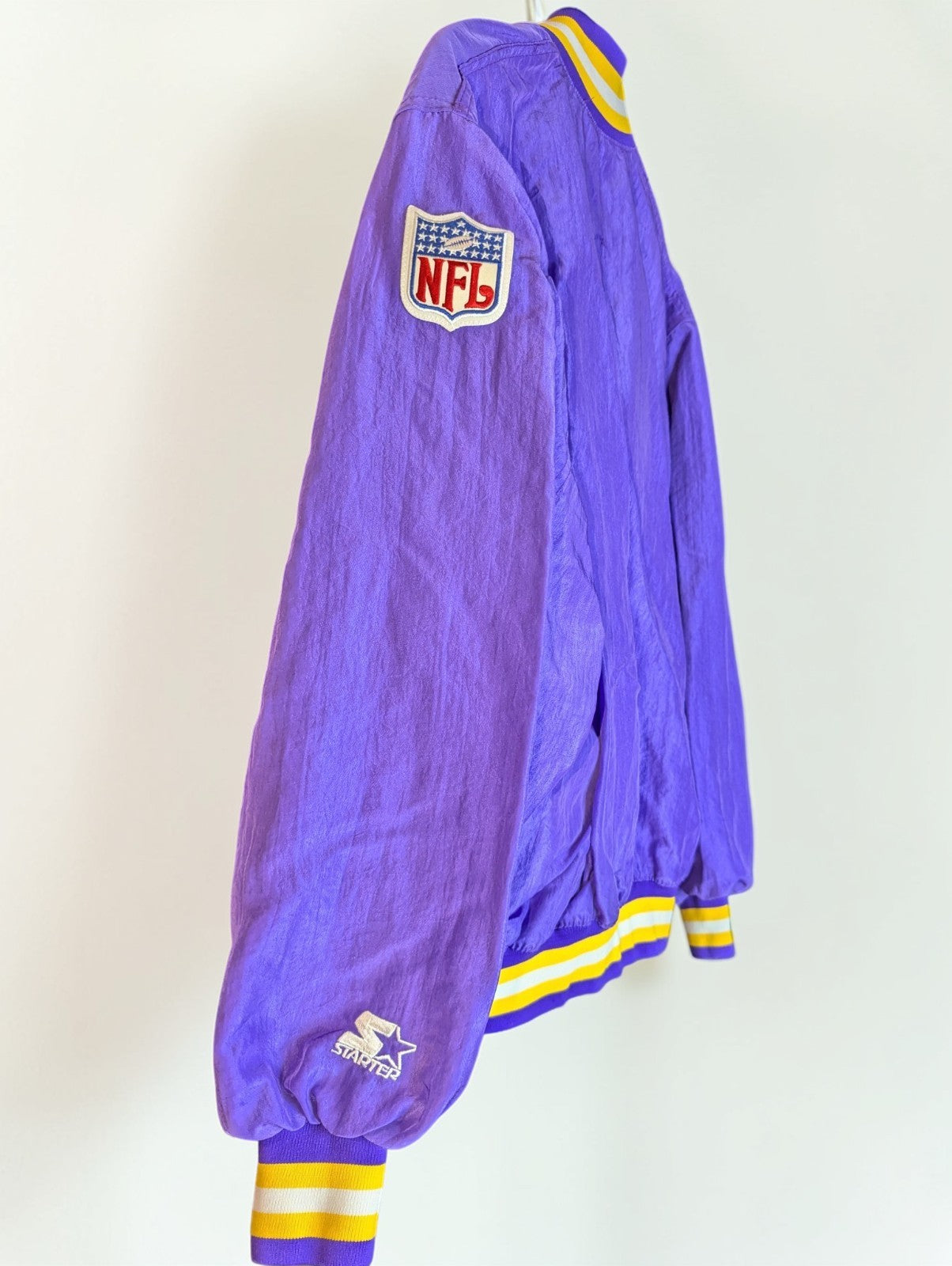 90s Minnesota Vikings Starter Pullover Windbreaker Jacket, Men's XL