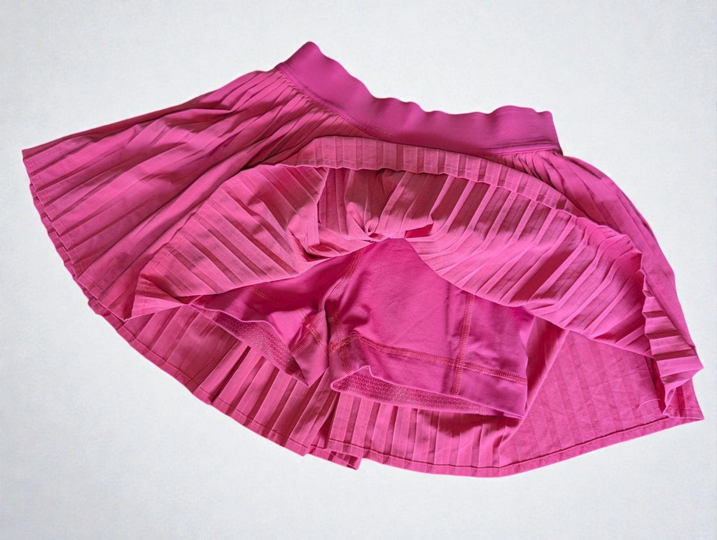 Lululemon Pink Varsity High-Rise Pleated Mini Tennis Skirt, Small