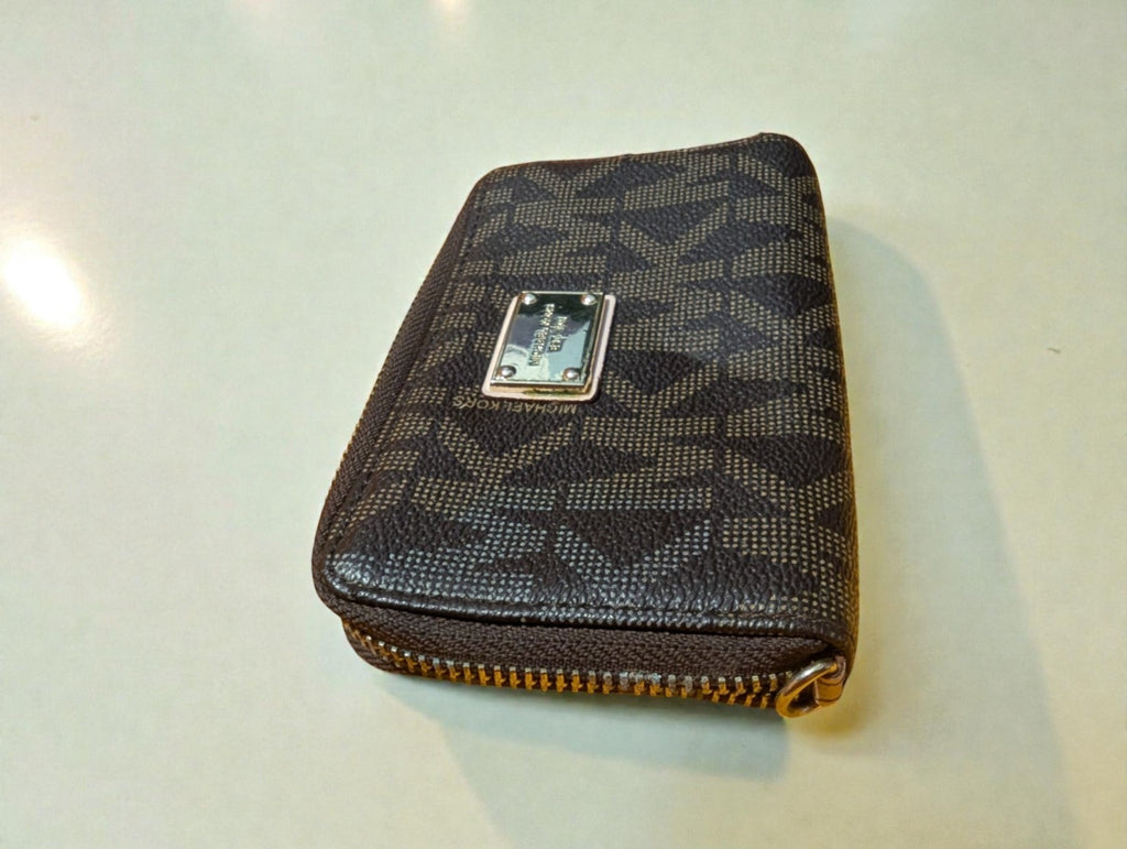 Michael Kors Jet Set Travel Continental Wallet, Brown Logo