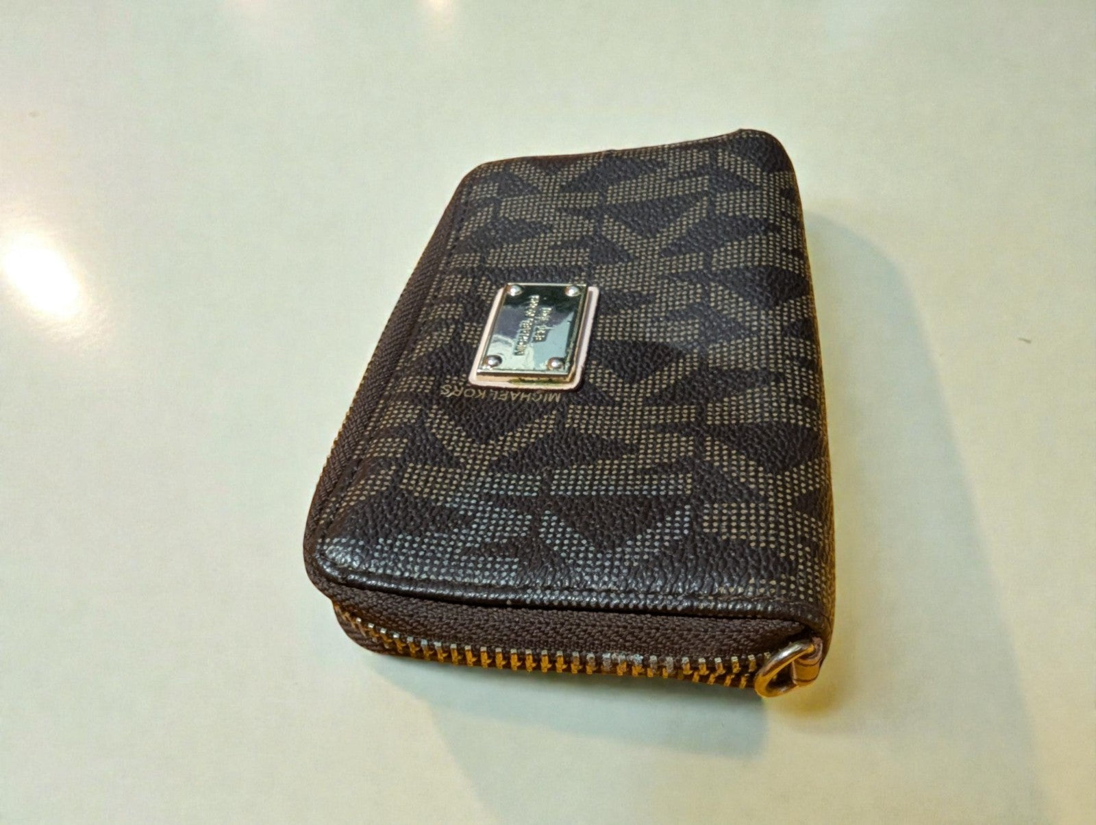 Michael Kors Jet Set Travel Continental Wallet, Brown Logo