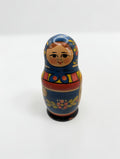 Vintage Hand Painted Wooden Russian Nesting Doll
