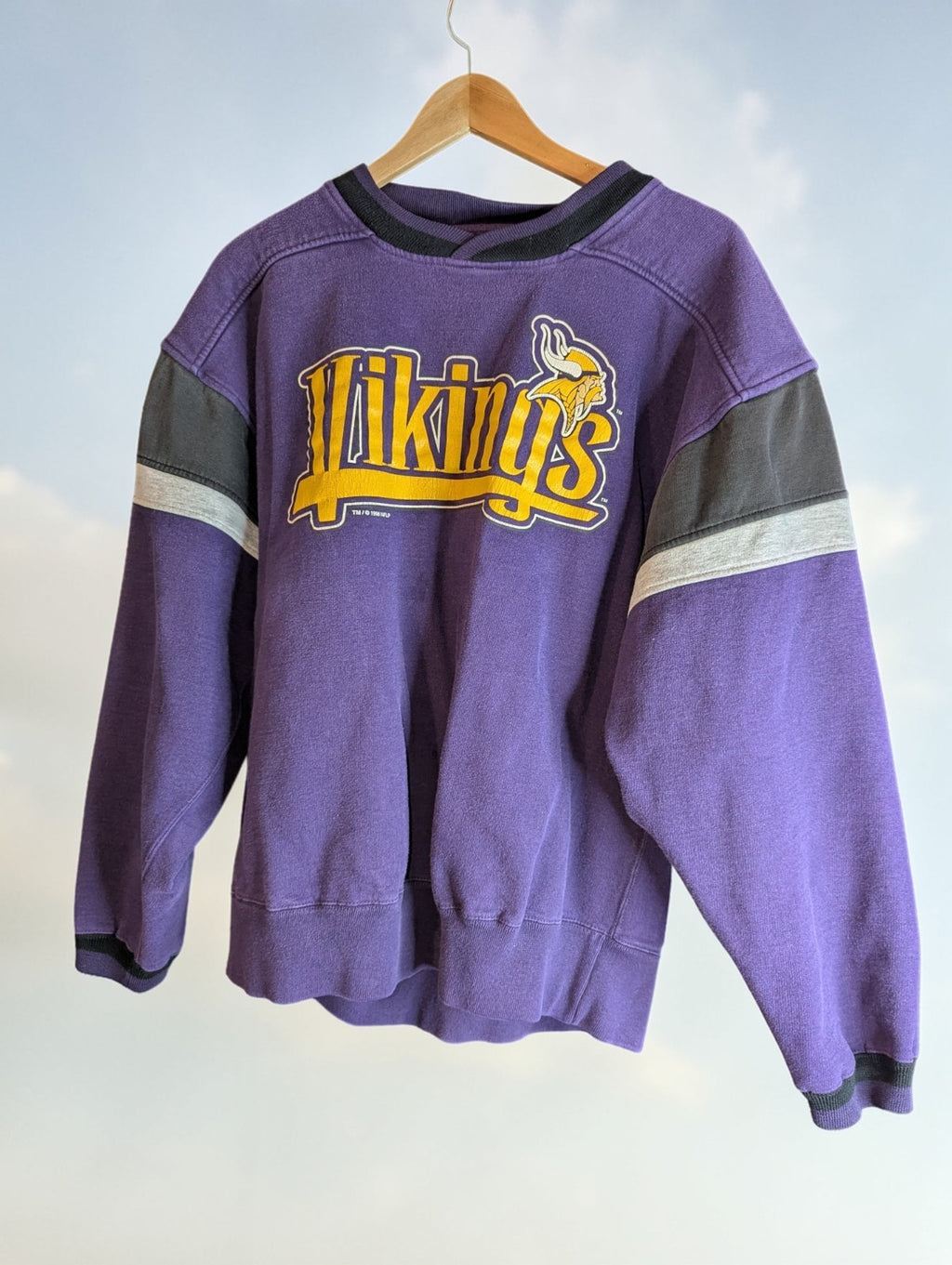1996 Minnesota Vikings Crewneck Sweatshirt Vintage NFL Galt Sand, Men's Large