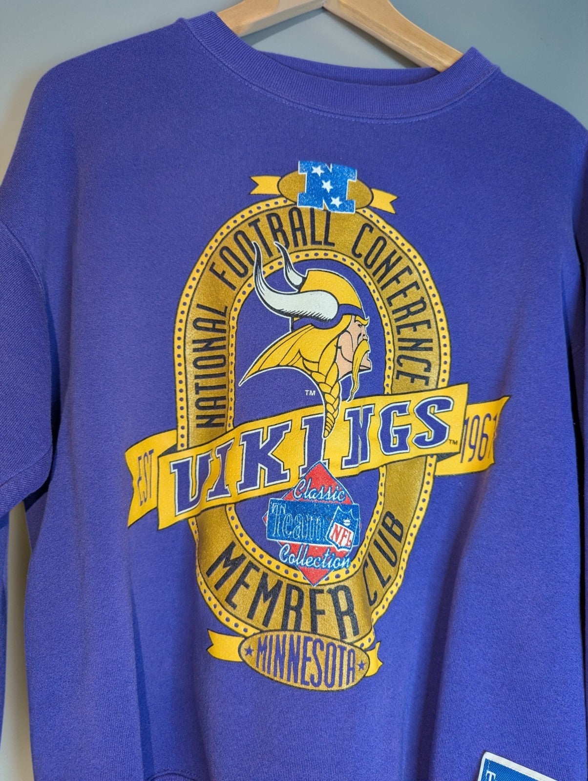 Vintage Minnesota Vikings National Football Conference Member Club Sweatshirt, L