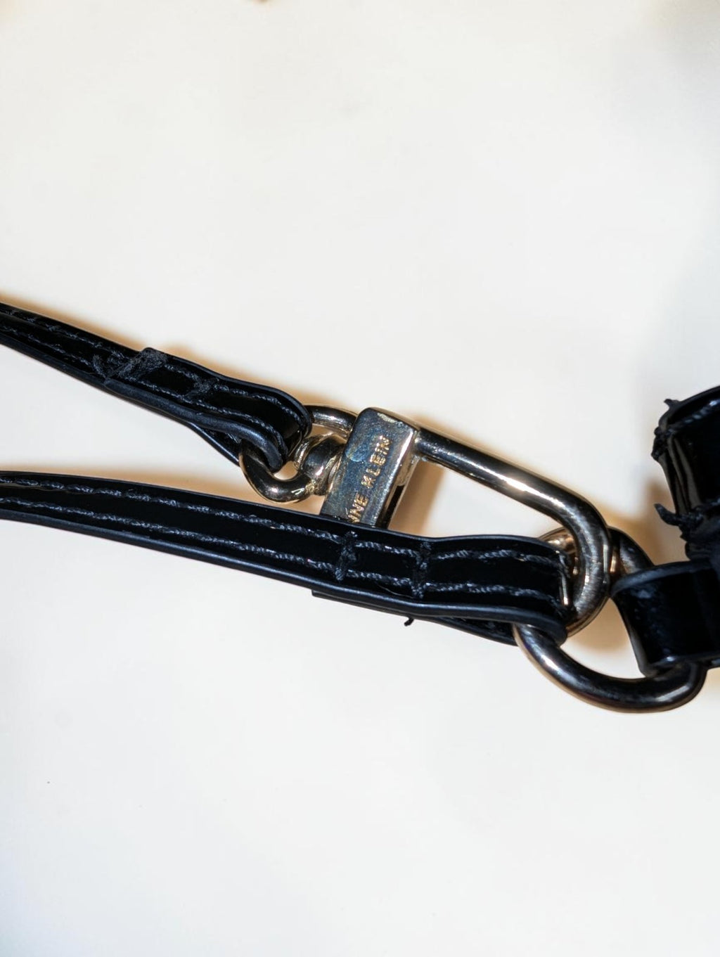Anne Klein Black Quilted Wristlet Clutch