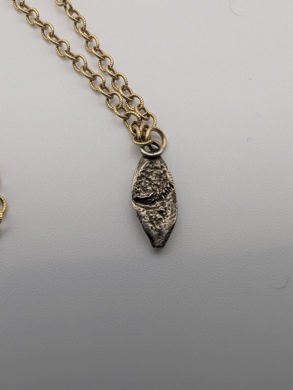 Vintage Virgin Mary 925 Pendant on Gold Filled Chain Necklace