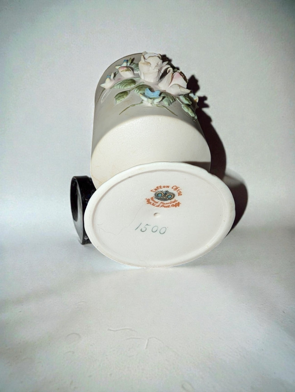 Vintage Lefton China Collection 3D Rose Design-Candle Holders, Vase, Hand