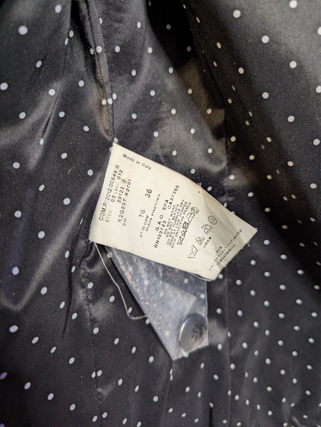 Emporio Armani MultiColor Tweed Button Front Jacket- Size 36, Medium 8/10