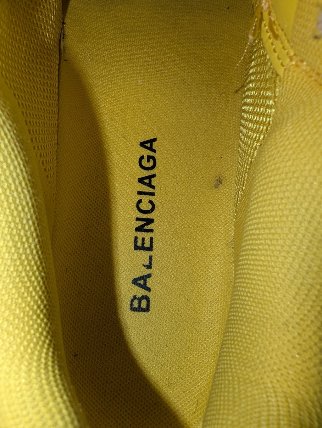 Yellow Balenciaga Triple S Chunky Men's Sneakers Clear Sole, Size 44, No Box