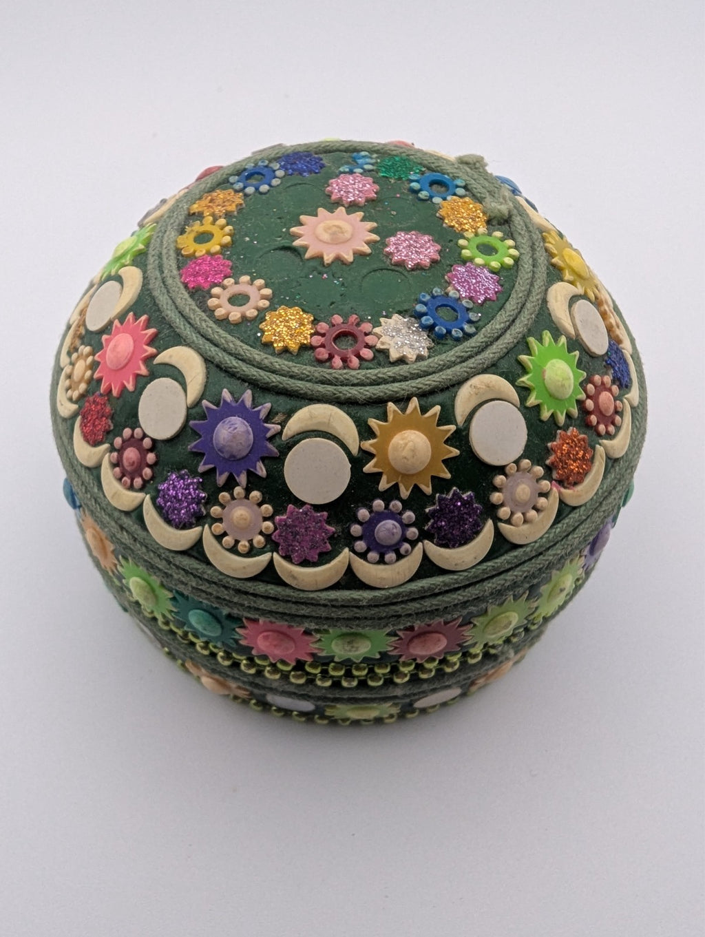 Beaded Trinket/Jewelry Boxes Set of 2