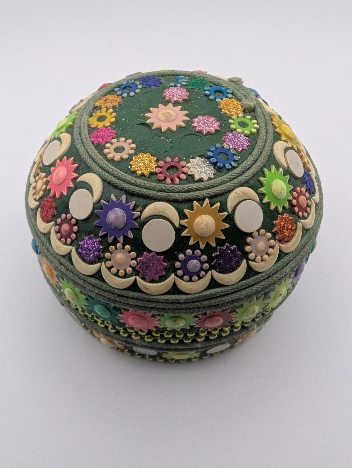 Beaded Trinket/Jewelry Boxes Set of 2