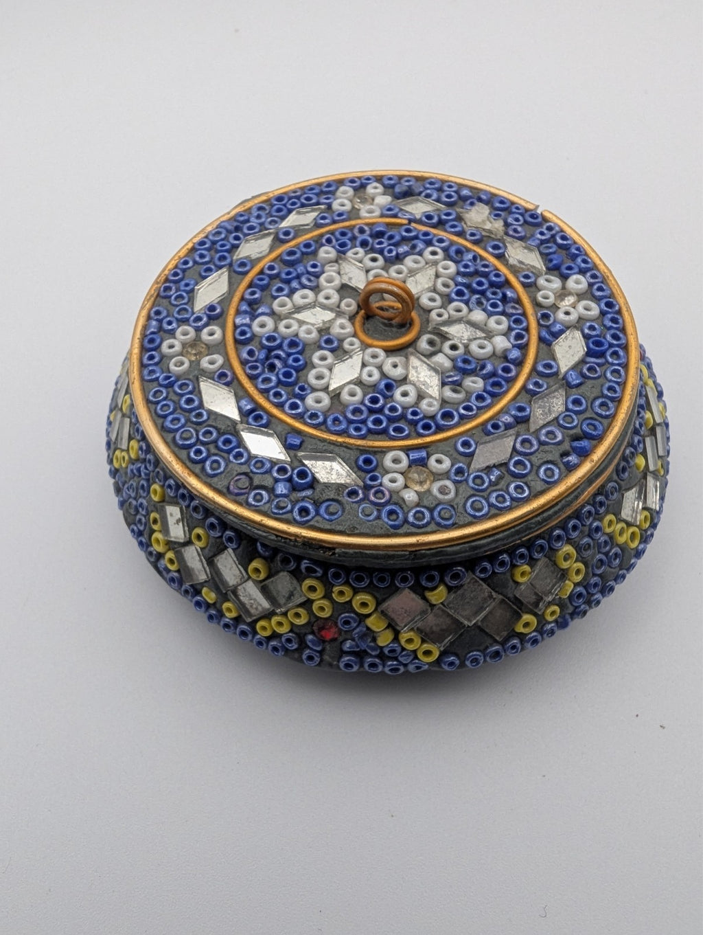 Beaded Trinket/Jewelry Boxes Set of 2