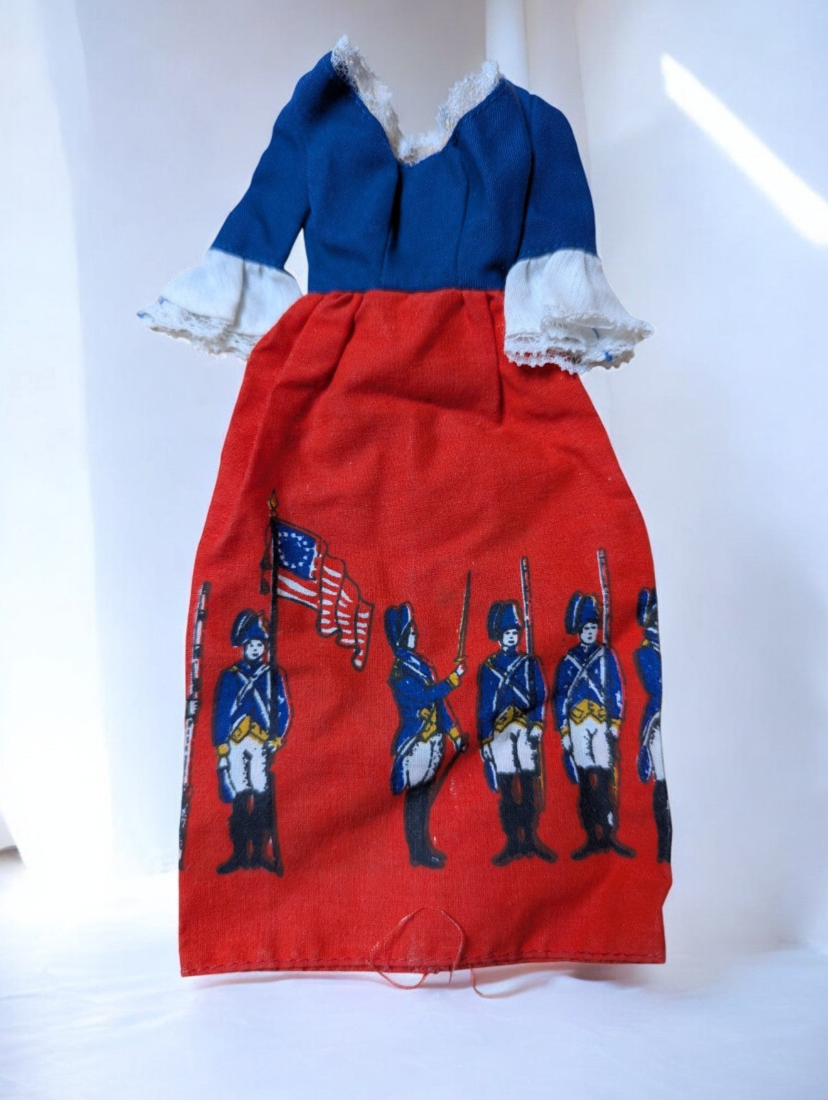 Vintage Barbie Outfit #9158 Red, White & Blue Dress (1976)