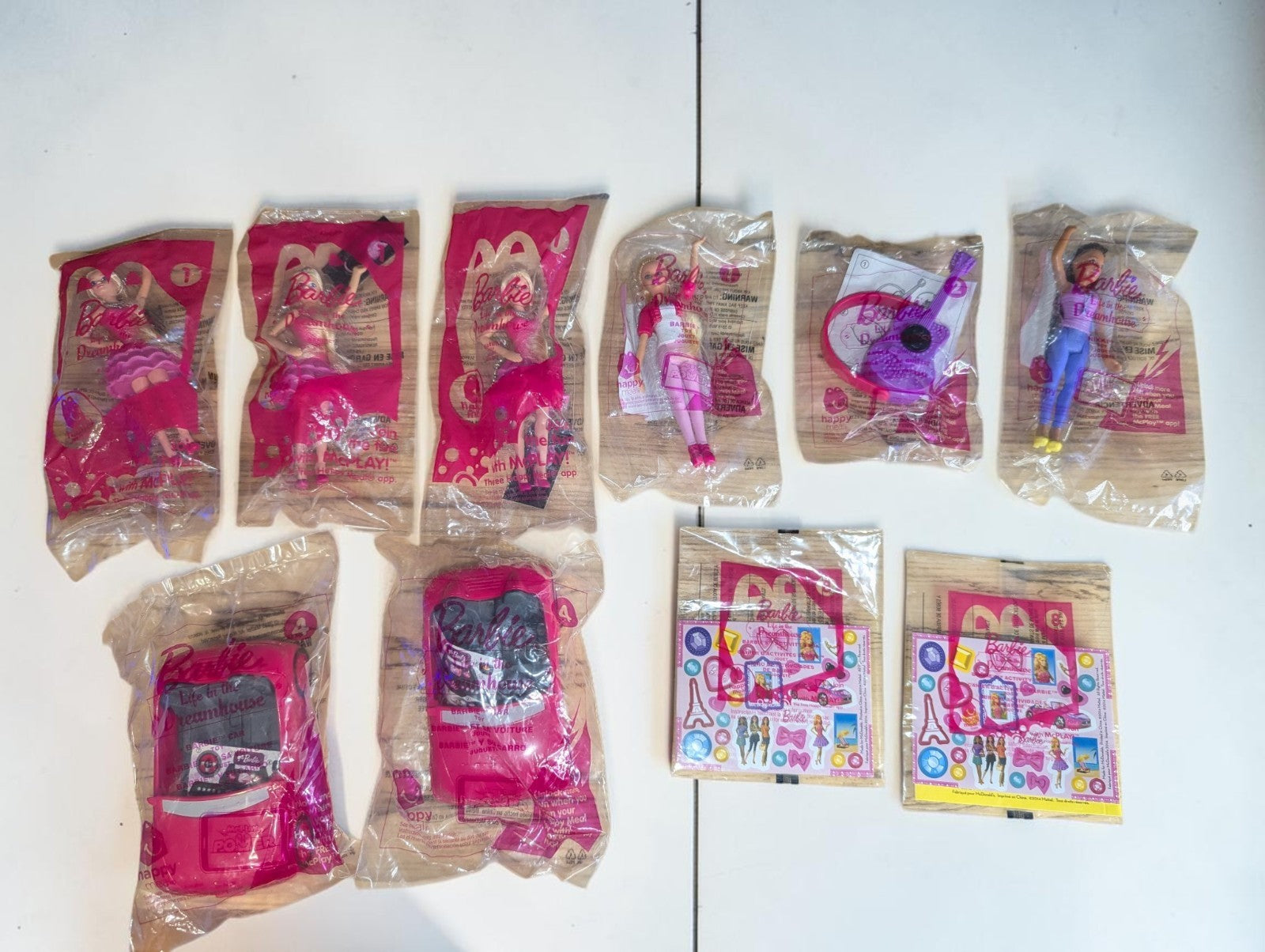 2002 McDonald's Happy Meal Barbie Toy "Life in the Dream" Collection, (10)
