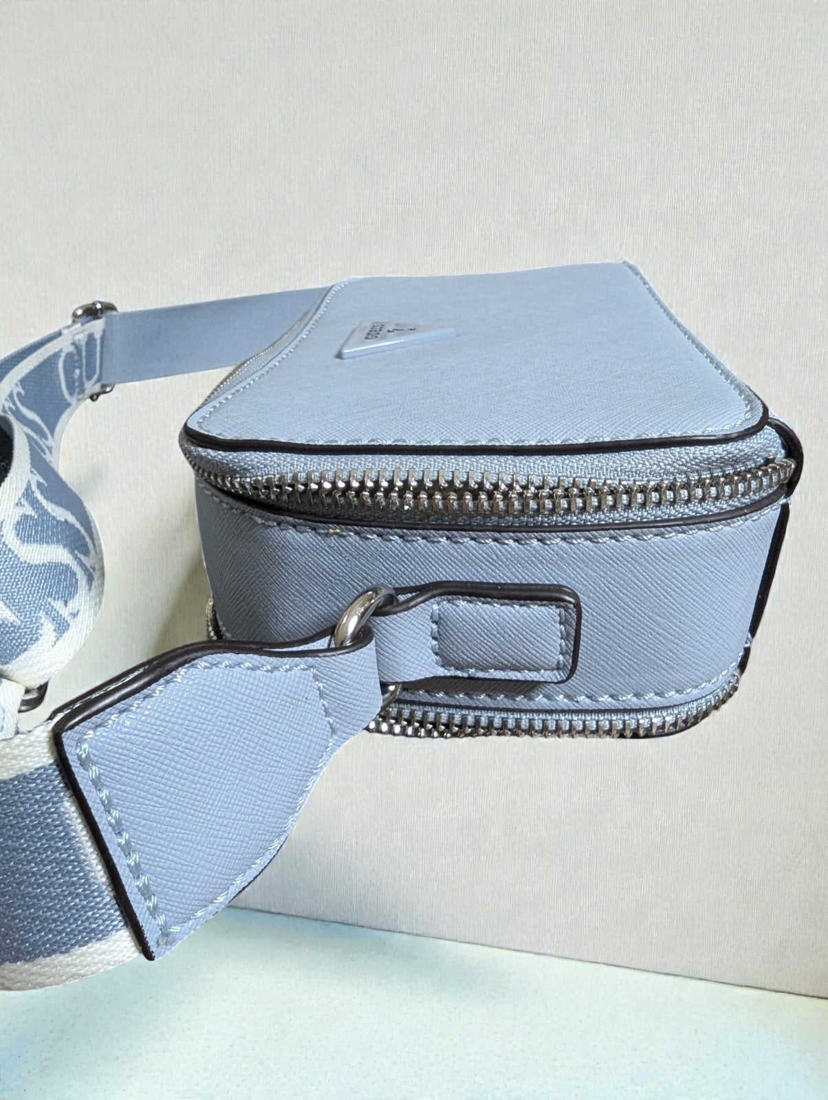 Guess Light Blue Charlestown Mini Crossbody Bag Purse