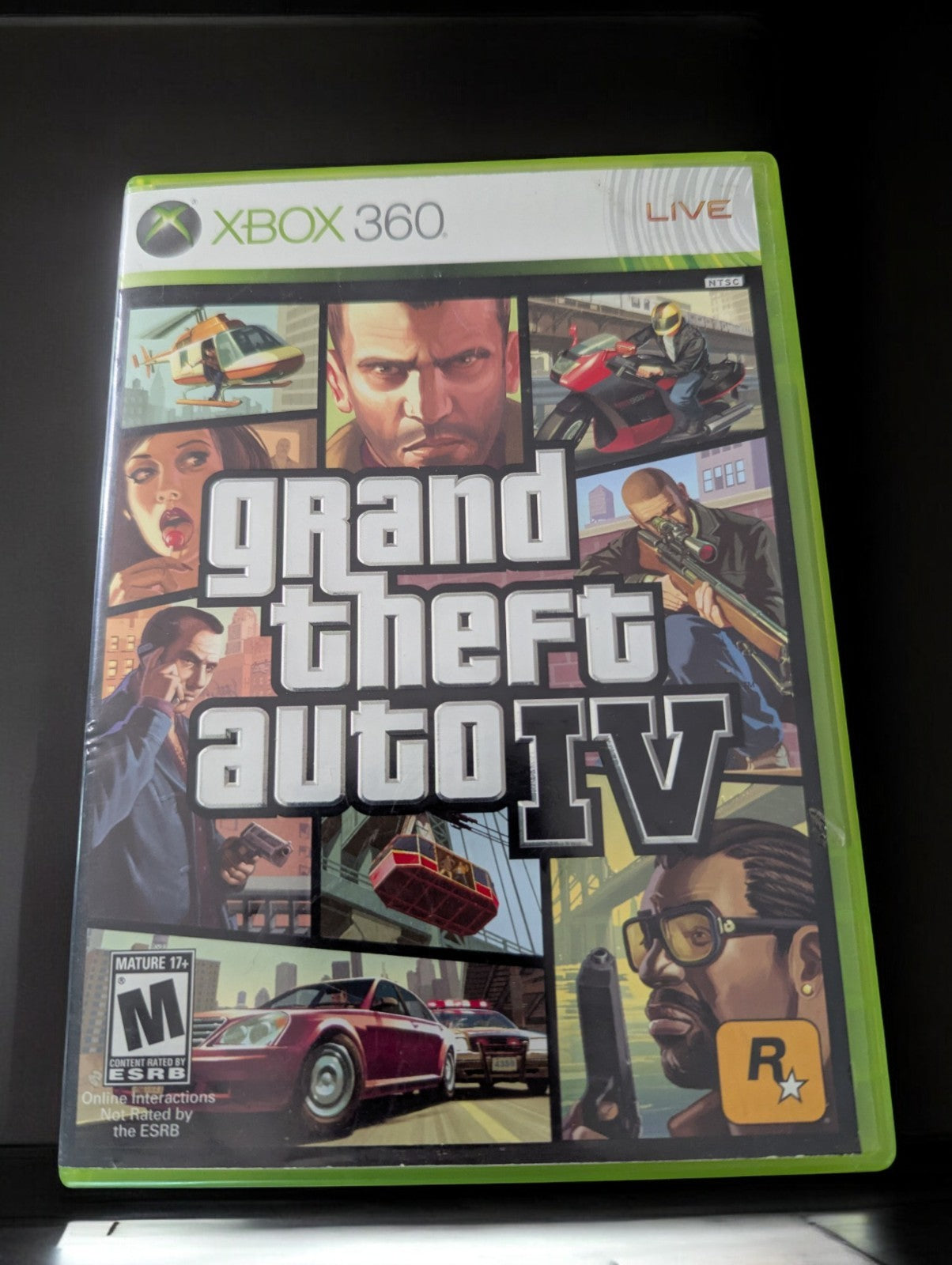 Xbox 360 Grand Theft Auto IV Game with Manual and Map, Great Condition